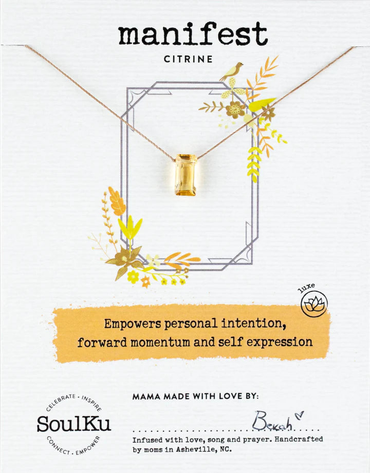 Citrine Refined Necklace - Manifest