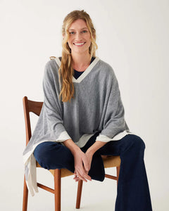 Avalon Poncho - Fog/Sea Salt