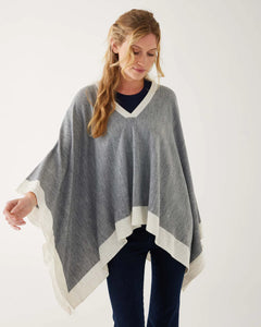 Avalon Poncho - Fog/Sea Salt