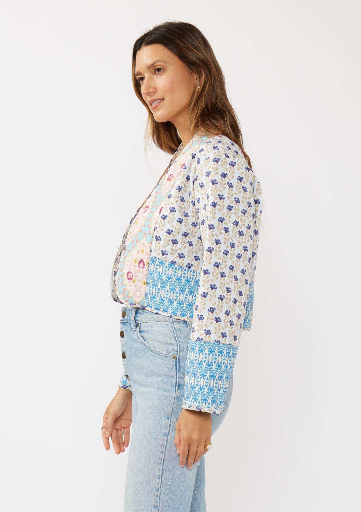 Reversible Floral Quilted Jacket