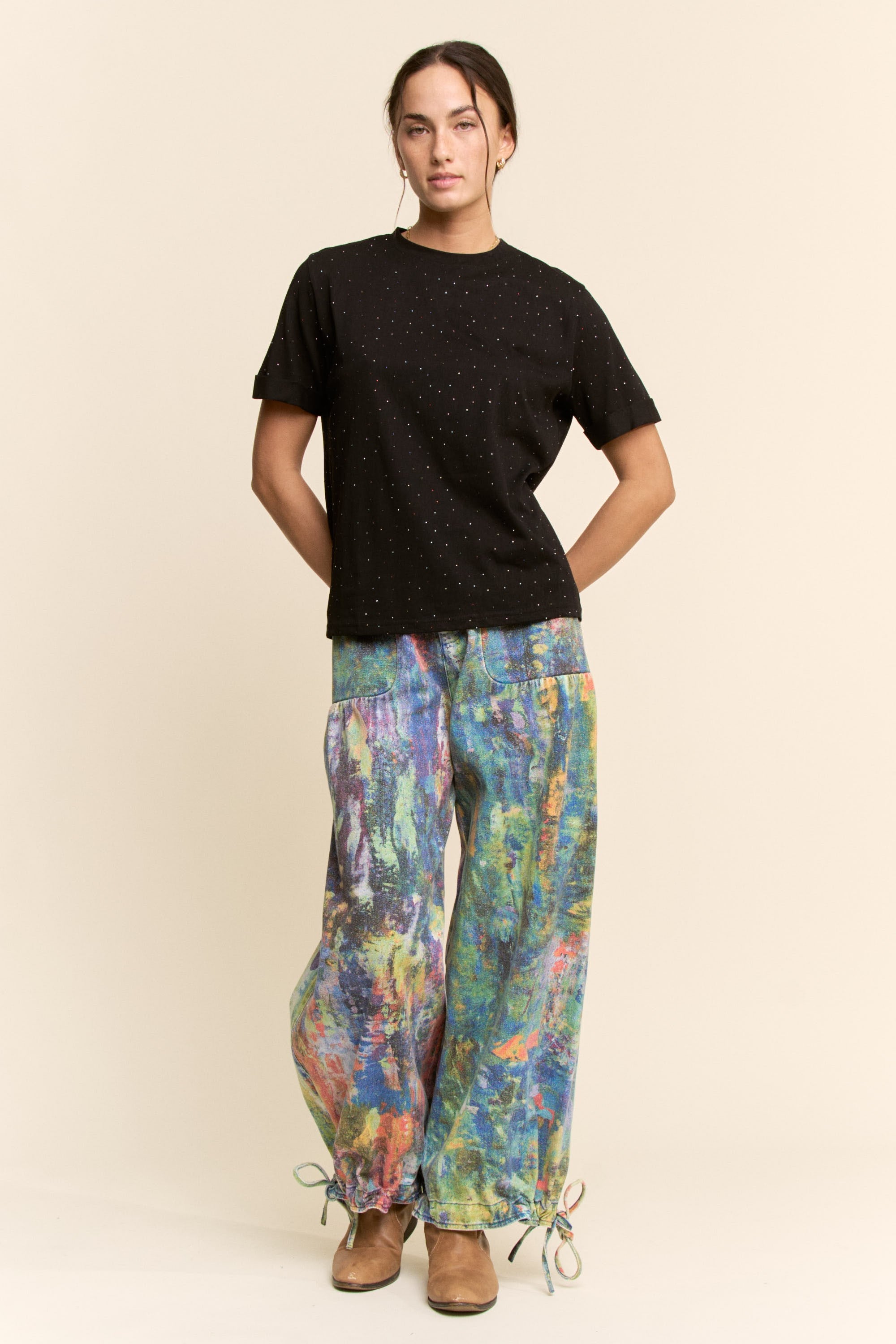 Monet Inspired Cargo Pants