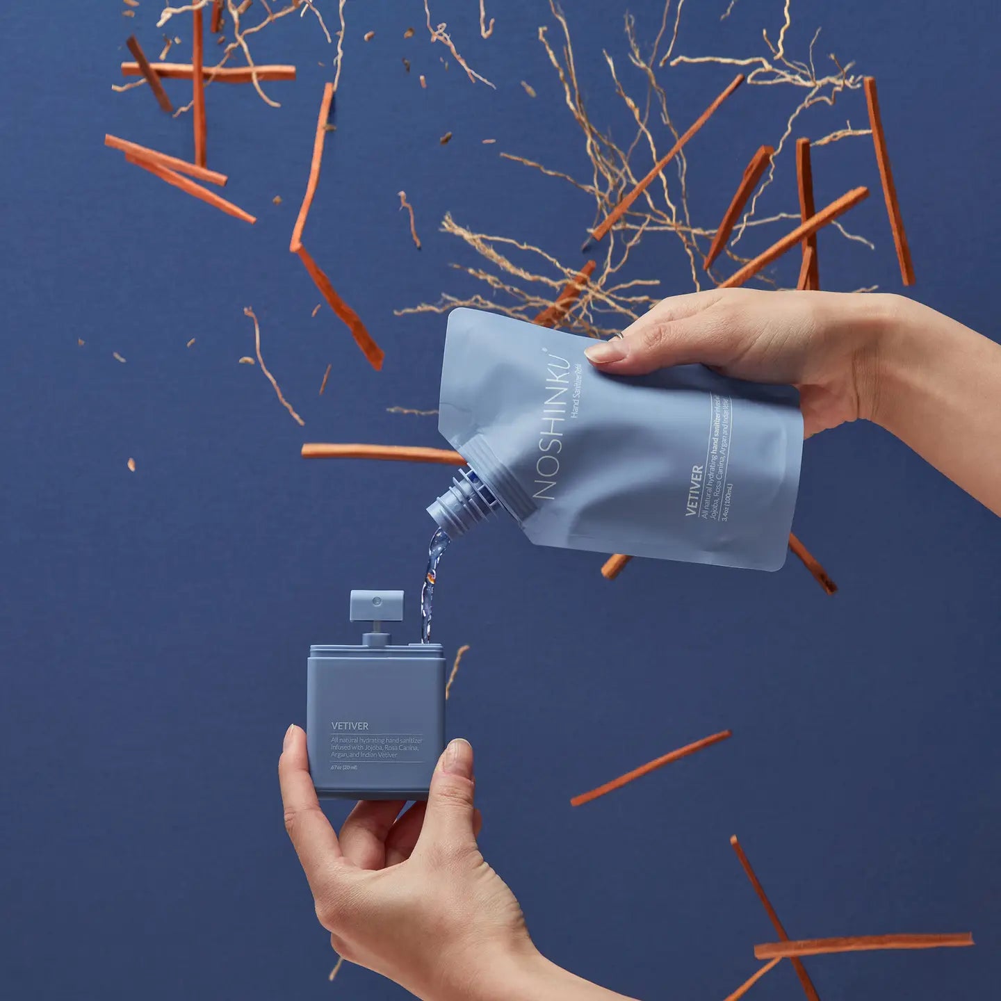 Vetiver Pocket Sanitizer Refill Pouch