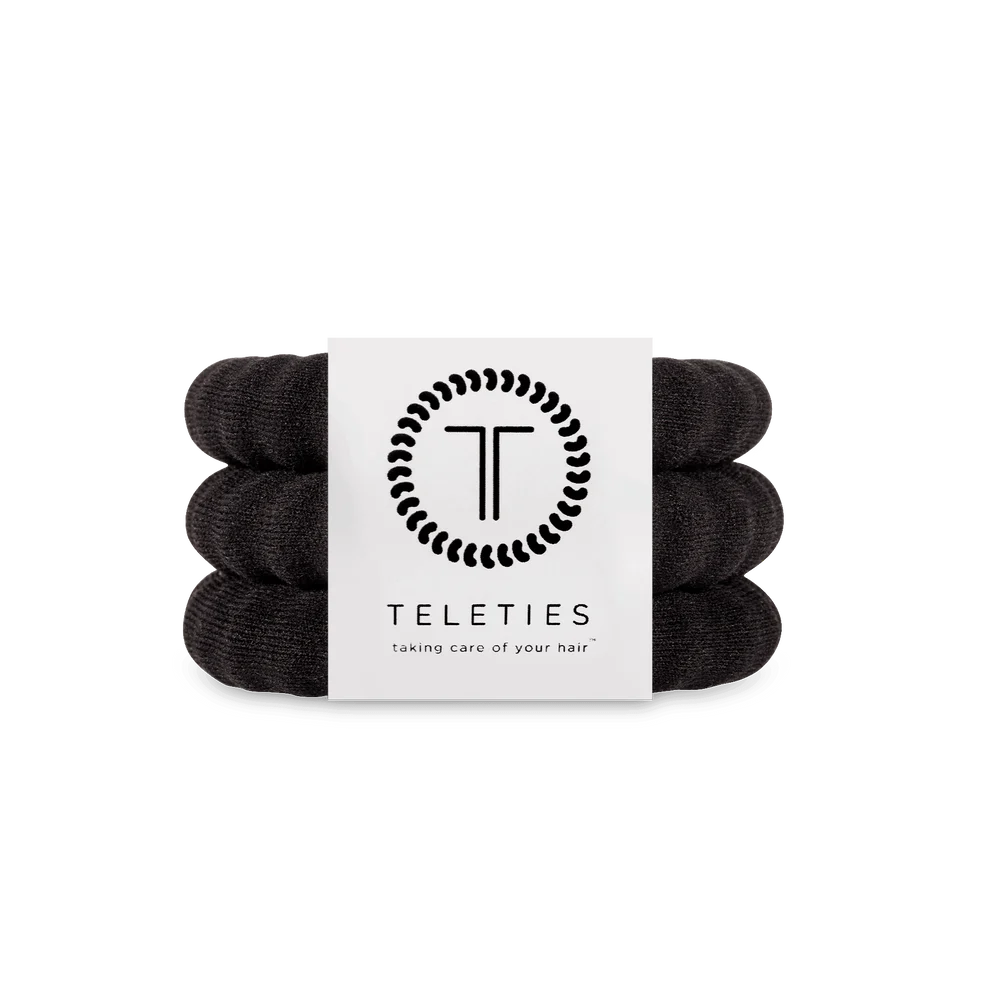 Large Nylon Hair Ties- Jet Black