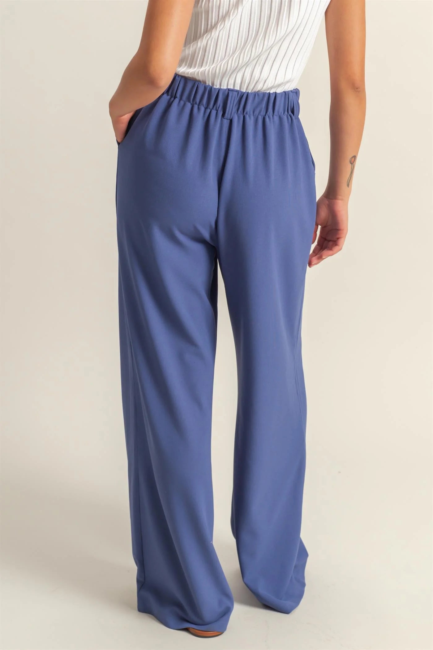 Chic High-Waisted Pleated Pants