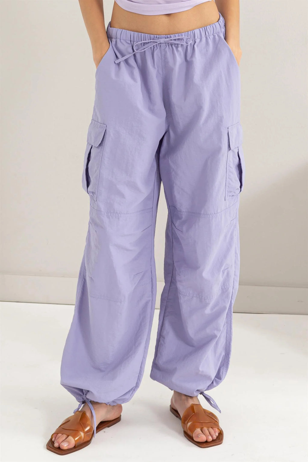 Parachute Cargo Pants - Lavender