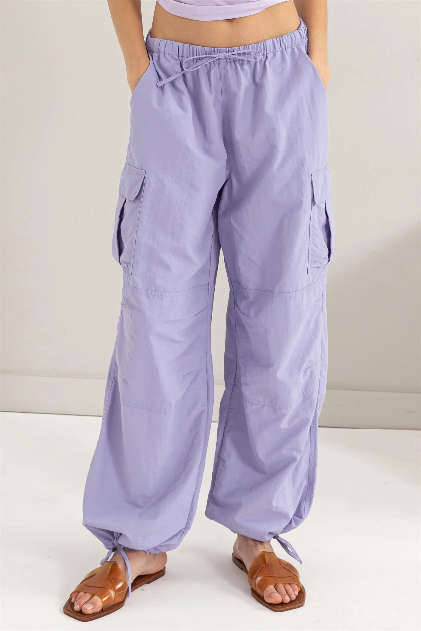 Parachute Cargo Pants - Lavender