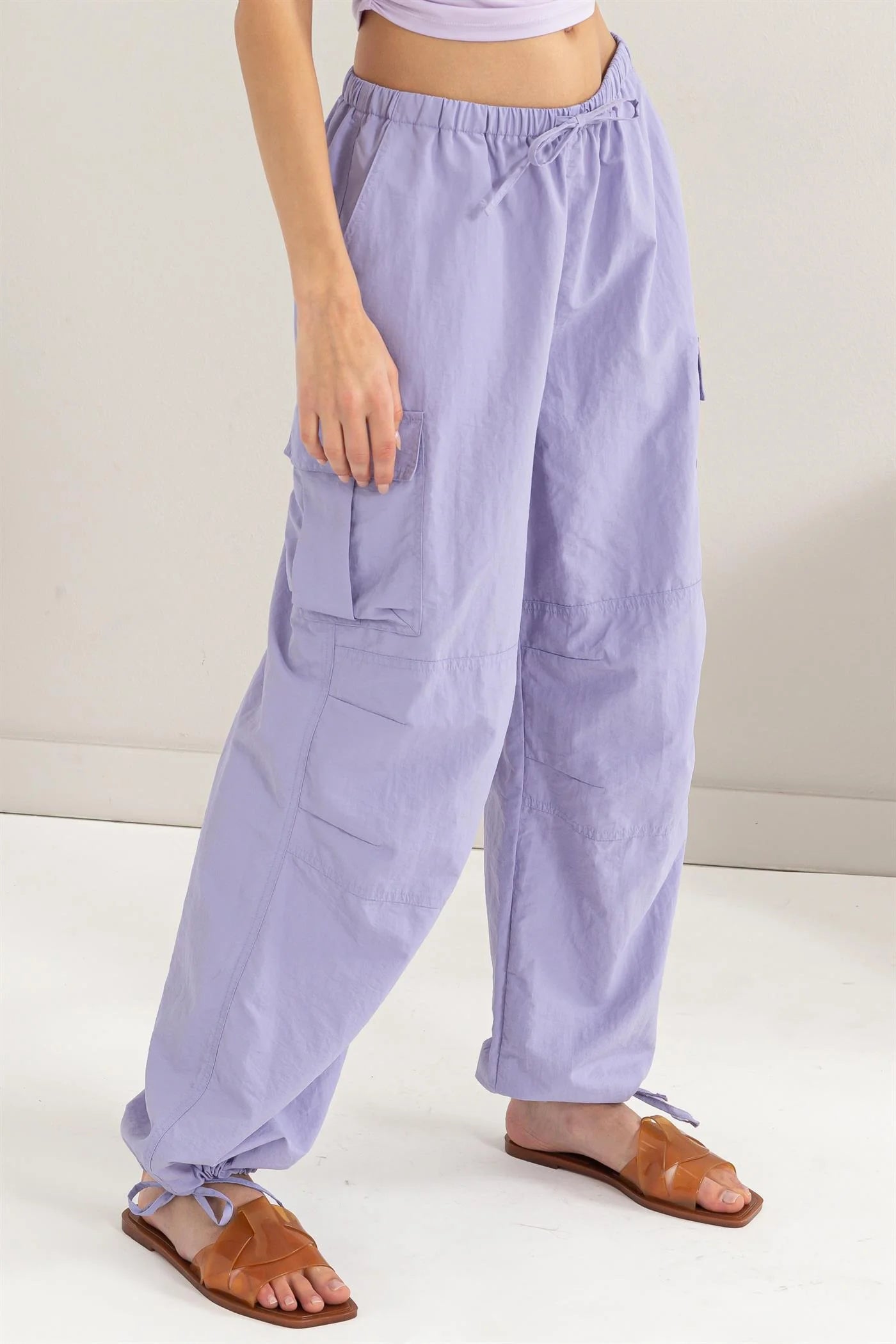 Parachute Cargo Pants - Lavender