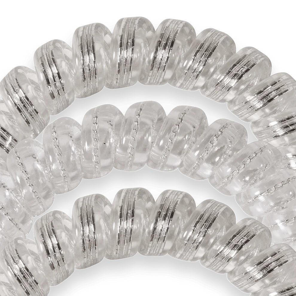 Large Hair Ties -Silver Slay