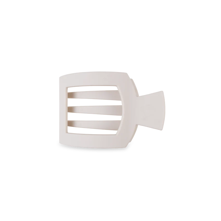 Teleties Small Flat Square Clip - Toasted