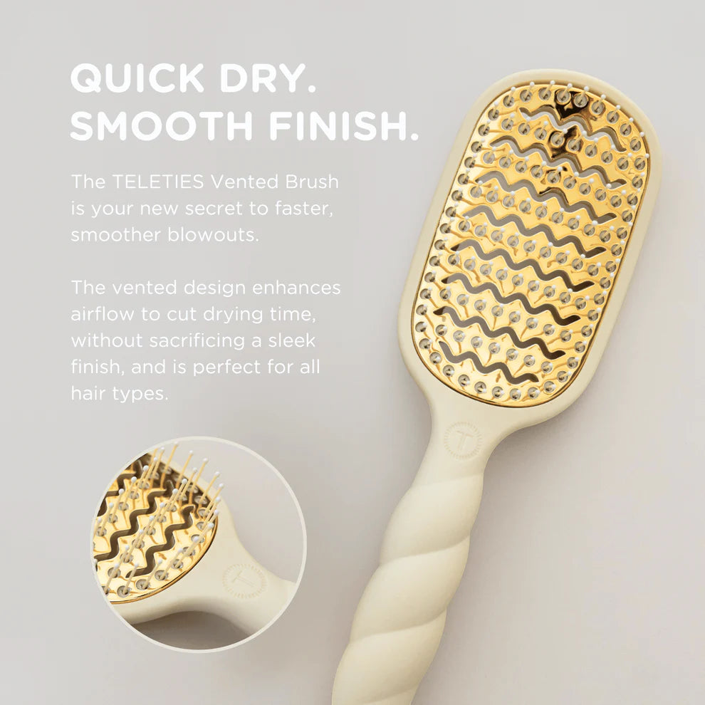 Vented Hair Brush- Tan