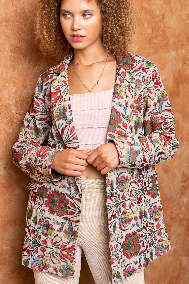 Relaxed Fix Printed Jacket