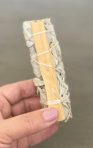 White Sage Smudge Stick with Palo Santo