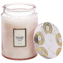 Load image into Gallery viewer, Panjore Lychee Large Glass Jar Candle