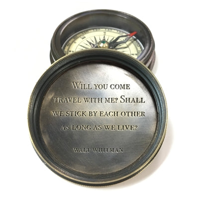 Walt Whitman Decorative Compass