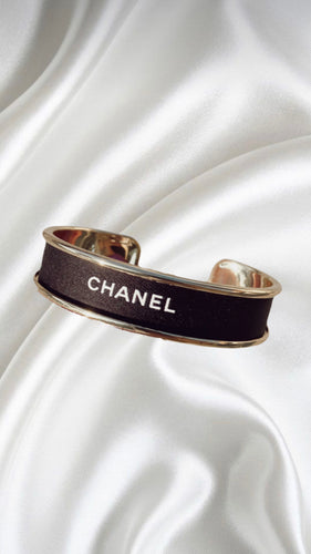 Black Chanel Ribbon Cuff