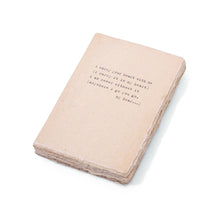 Load image into Gallery viewer, Deckled Edge Notebook - E.E. Cummings