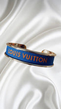 Load image into Gallery viewer, Blue &amp; Orange Louis Vuitton Ribbon Cuff