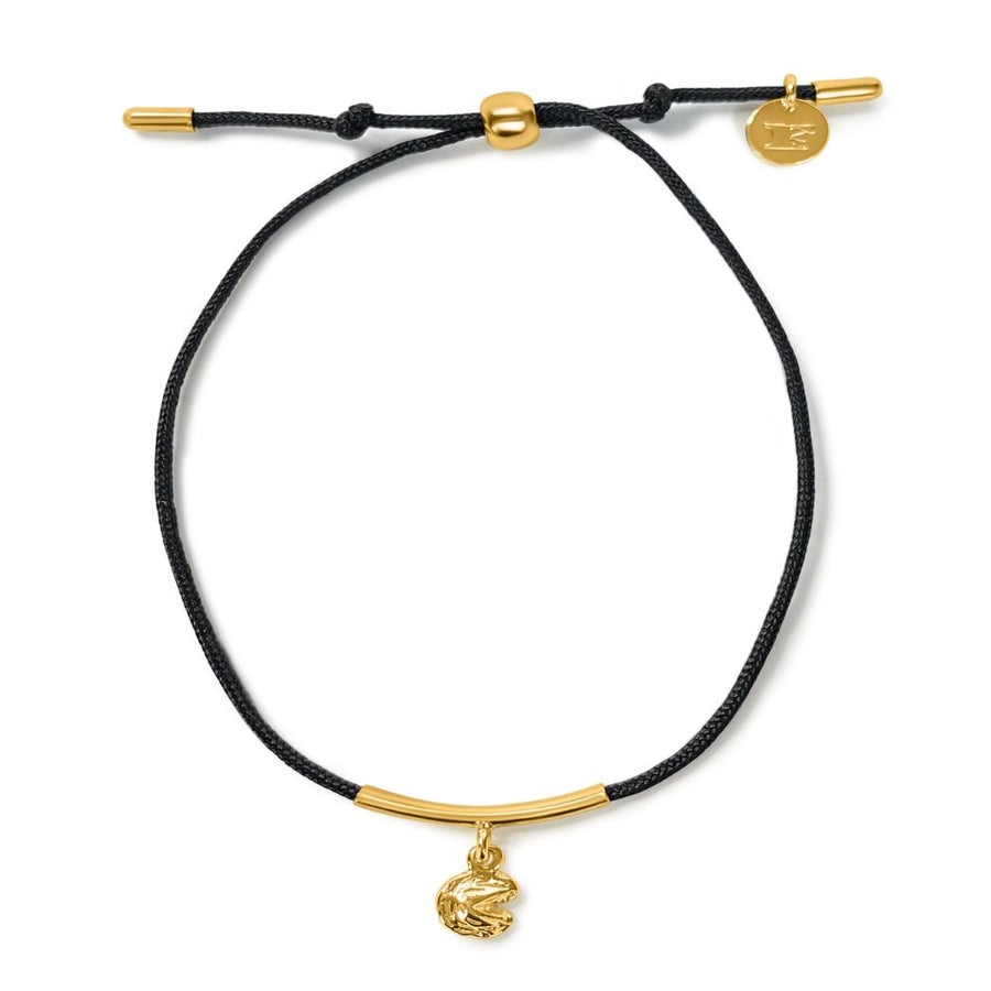 Gold Plated Arrow Cord Bracelet