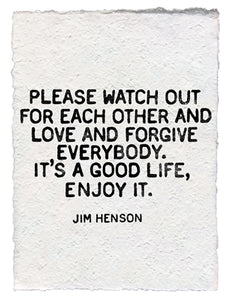 Jim Henson Handmade Paper Print