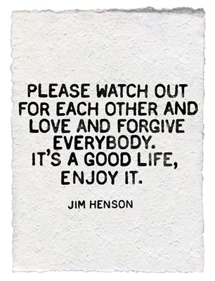 Jim Henson Handmade Paper Print