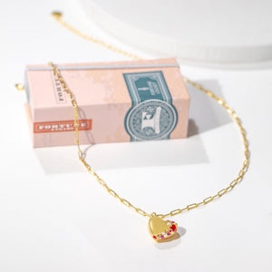 Jeweled Heart Locket