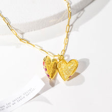 Load image into Gallery viewer, Jeweled Heart Locket
