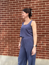 Load image into Gallery viewer, Linen Two Piece Crop Tank and Pant Set