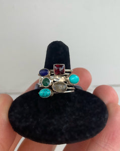 Sterling Ring with Gemstone