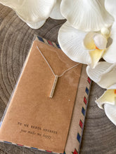 Load image into Gallery viewer, Air Mail Necklace en français