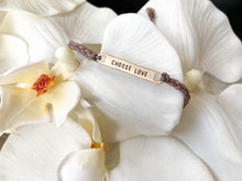 Load image into Gallery viewer, Choose Love Braided Bracelet