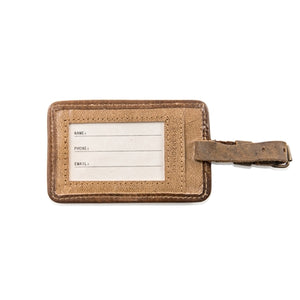 Leather Luggage Tag - Life Is Short