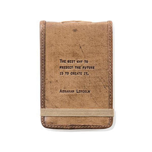 Mini Leather Journal - Abraham Lincoln