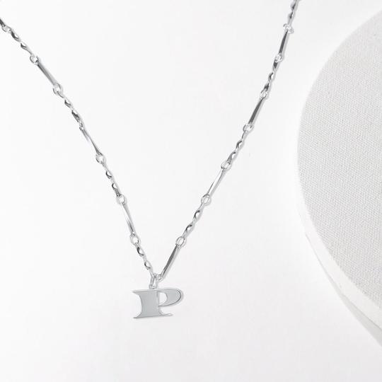 Letter Necklace - Silver