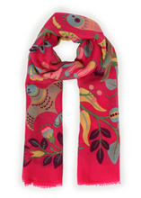 Load image into Gallery viewer, South American Print Scarf - Fuchsia