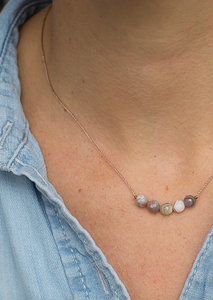 Intention Necklace Botswana Agate - Change