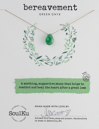 Green Onyx Luxe Necklace - Bereavement