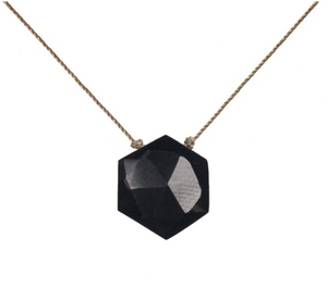 Black Spinal Sacred Necklace - Recharge