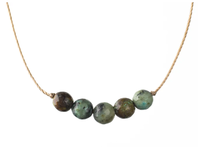 Intention Necklace African Turquoise - Growth