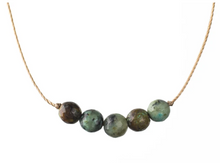 Load image into Gallery viewer, Intention Necklace African Turquoise - Growth