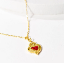 Load image into Gallery viewer, Sacred Heart Pendant - Gold-Dipped