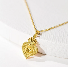 Load image into Gallery viewer, Sacred Heart Pendant - Gold-Dipped