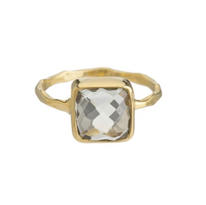 Green Amethyst Ring