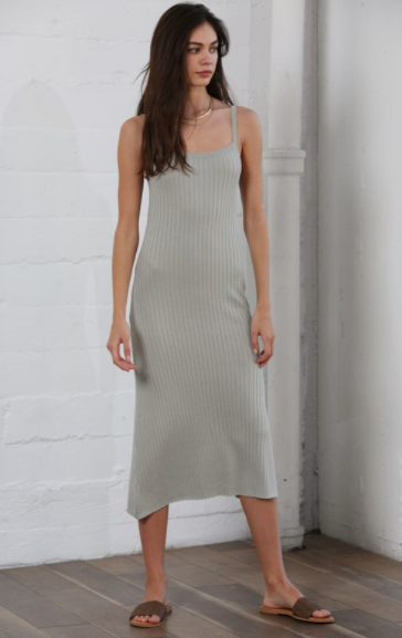 Sage Knit Cami Maxi Dress