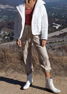 White Bomber Jacket