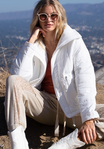 White Bomber Jacket