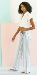 Light Wash High Rise 90's Flare Jeans