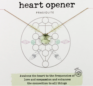 Prasiolite Sacred Necklace - Heart Opener