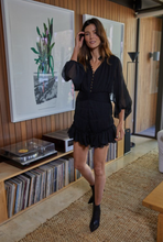 Load image into Gallery viewer, Black Curtsey Dress