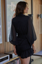 Load image into Gallery viewer, Black Curtsey Dress