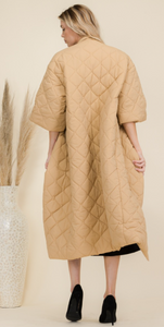 Naomi Quilted Jacket - Taupe